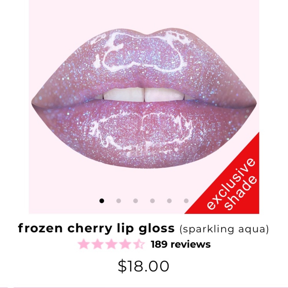 Limecrime frozen cherry lipgloss